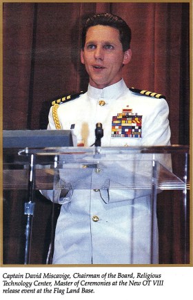 Captain David Miscavige in the early years before he became the Fleet Admiral of the Sea Org